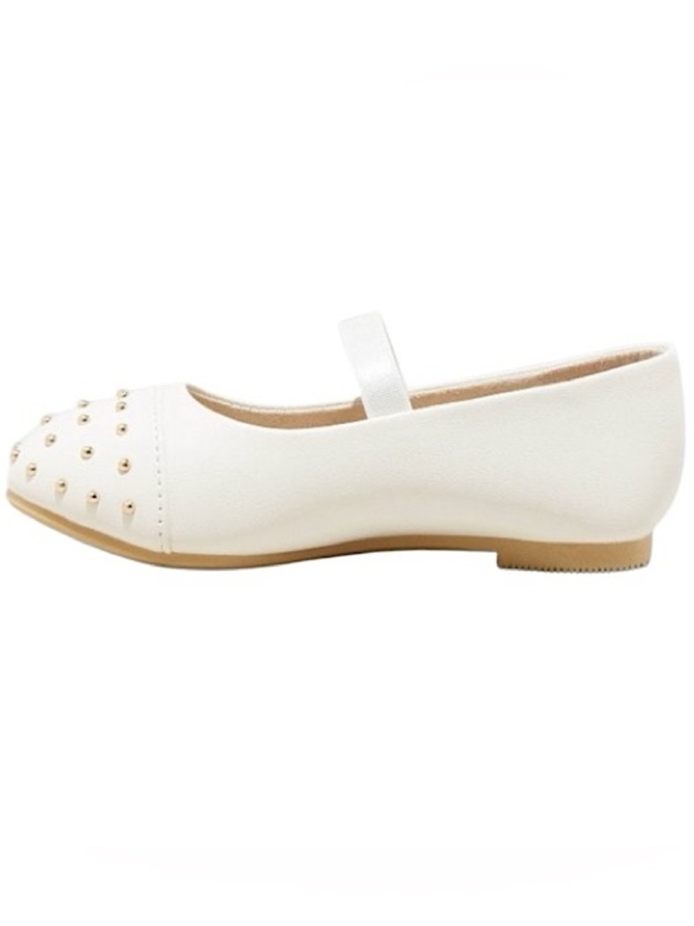 Cat & Jack White Studded Mary Jane Flats Size 9